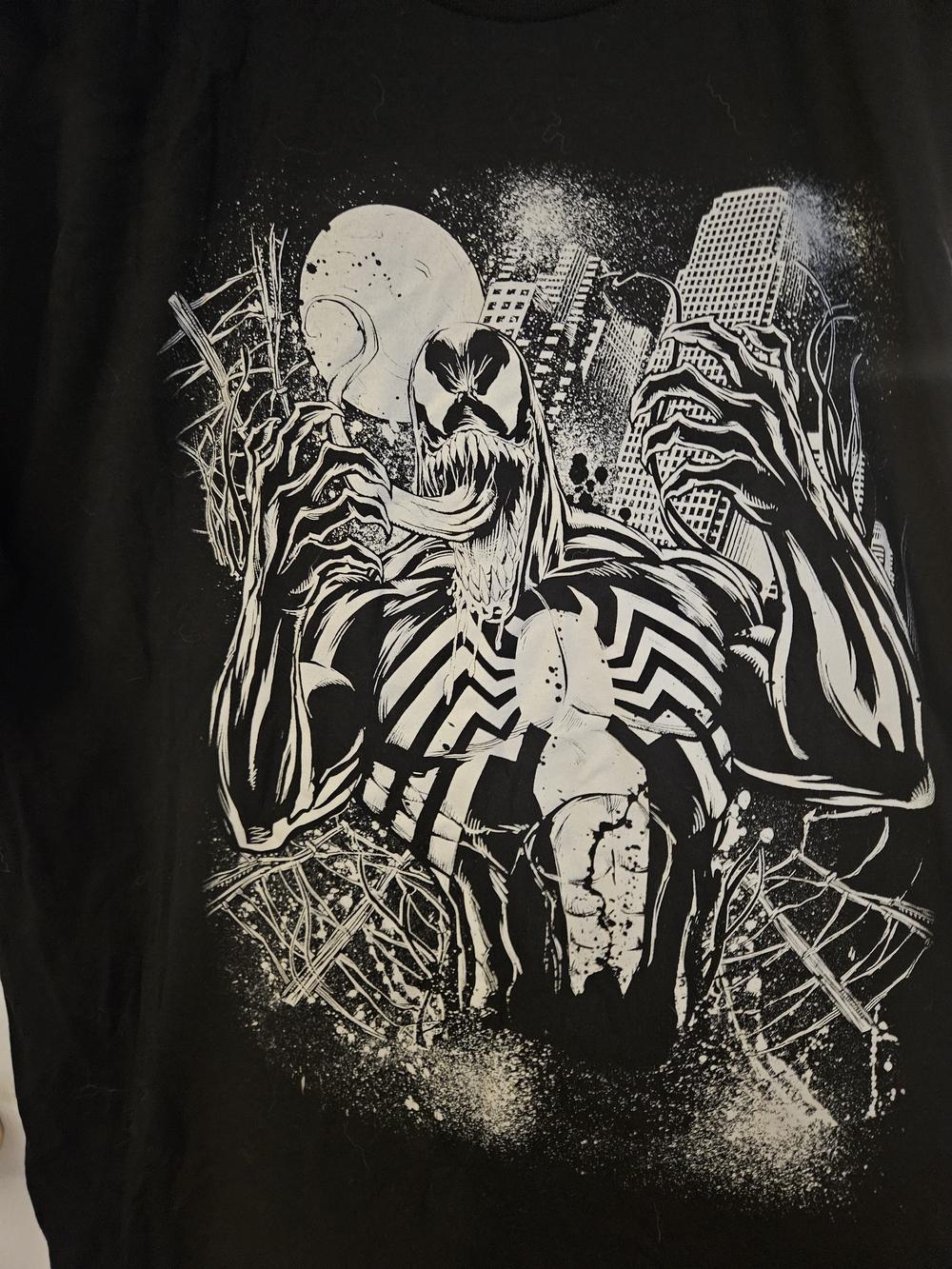 Marvel Black Venom Graphic Short Sleeve Tee